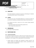 1.0 Objective: Switchboard "Work Method Statement For MSB Calibration and Setting Protection Relay"