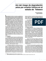 Evaluación Del Riesgo de Degradación Suelos Tabasco