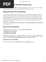 Over Current Relay Working Principle Types - Electrical4u