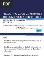 2promoting Good Governance Through Policy Consistency