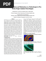 Performance Analysis and Fabrication On A Turbocharger in Two Stroke Single Cylinder Petrol Engine