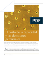 El Costo de La Capacidad y Las Decisiones Gerenciales