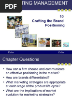 10 Crafting The Brand Positioning: Kotler Keller