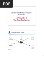 Analysis: Use Case Realization