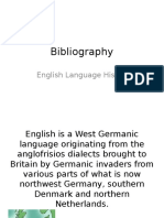 Bibliography English Language History