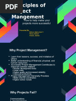 Principles of Project Management