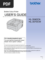 User'S Guide: HL-3040CN HL-3070CW