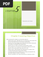 Chapter 5 - Personality Values