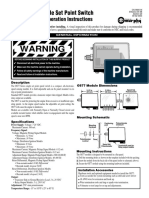 Warning: OS77 Series Single Set Point Switch