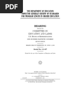 House Hearing, 111TH Congress - The Department of Education Inspector General's Review of Standards For Program Length in Higher Education