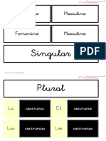 4 Femenino y Masculino Singular y Plural Letra Ligada