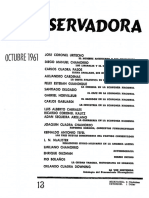 Revista Conservadora No. 13 Oct. 1961