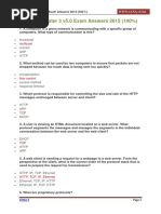 CCNA 1 Chapter 3 v5.0 Exam Answers 2015 100