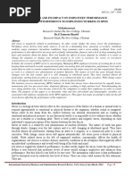 Job Stress and Its Impact On Employees' Performance A Study With Reference To Employees Working in Bpos M.Kotteeswari Dr.S.Tameem Sharief