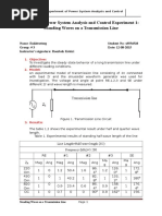 Lab Report - 2 - Half and Quarter Wave of The Line