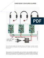 Intercomunicador Con Auriculares