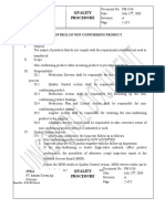 PM - 8.06 Non-Conforming Product Control