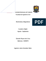 Electricidad y Magnetismo, Unidad 1