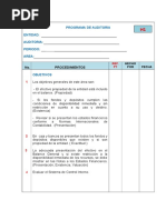 2 Programa de Auditoria Caja y Bancos