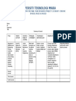 Progress Report Writing RP1 CBE684 - CHE687