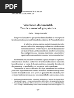 Valoracion Documental Teoria y Metodologia Practica