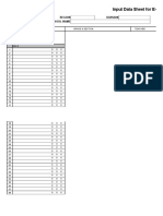 Input Data Sheet For E-Class Record: Region Division School Name