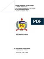 Trabalho de Materiais Elétricos - Isolantes