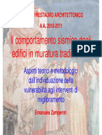 Miglioramento Sismico Degli Edifici in Muratura - E. Zamperini