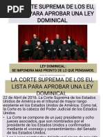 Corte Suprema de Los Eu Esta Lista para Aprobar La Ley Dominical