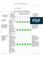 Electronic Resources Evaluation Form