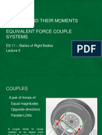 Lecture 5 - Couples, Equivalent Force Couple Systems PDF