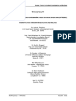 Human Factors in Incident Investigation and Analysis