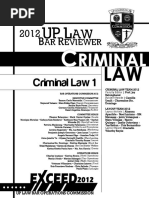 Criminal Law (Book 1) - UP 2012 Reviewer PDF