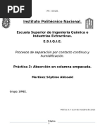 Práctica 3 Absorción en Columna Empacada