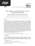 How Children Comprehend Speech Acts and Communicative Gestures