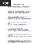 Problemas de Perímetros y Áreas