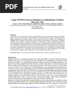 Optimisation of SRU