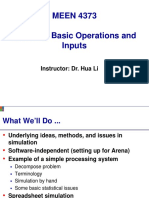 Modeling Basic Operations and Inputs