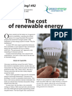 Watt's#92 Cost of Renewable Energy