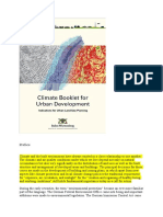 Climate Booklet of Urban Development