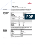 Dowex™ HCR-S/S High Capacity Cation Exchange Resin: Description