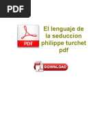 El Lenguaje de La Seduccion Philippe Turchet PDF