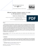 E Cient Boundary Element Analysis of Cracks in 2D Piezoelectric Structures