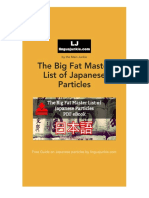 The Big Fat Master List of Japanese Particles Ebook - For Beginners