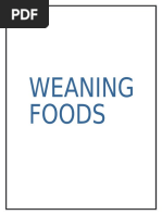 Weaning Foods