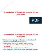 Importance of Financial System For An Economy