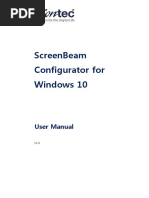 ScreenBeam Configurator (Win10) User Manual