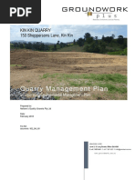 Quarry Management Plan