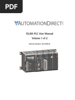 DL205 PLC User Manual Volume 1 of 2