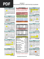 2016-2017 Certificated Calendar